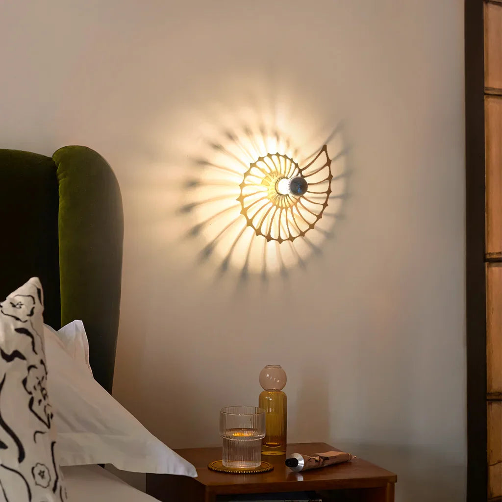 Aegir Nautilus Design Decoratieve LED Wandlamp
