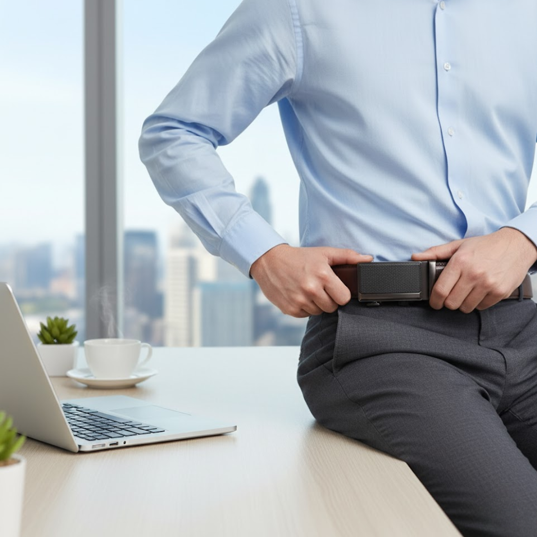 BoldBelt | Elegante herenriem met automatische gesp