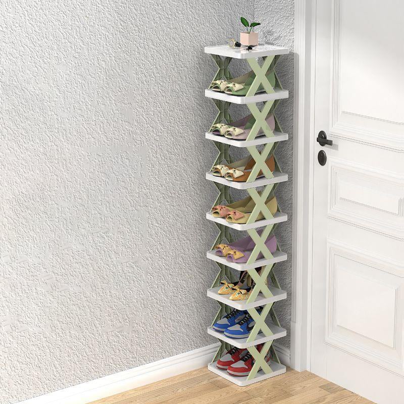 Verticale Schoenenrek – ruimtebesparend, 3 tot 8 niveaus, in Oranje, Blauw of Groen