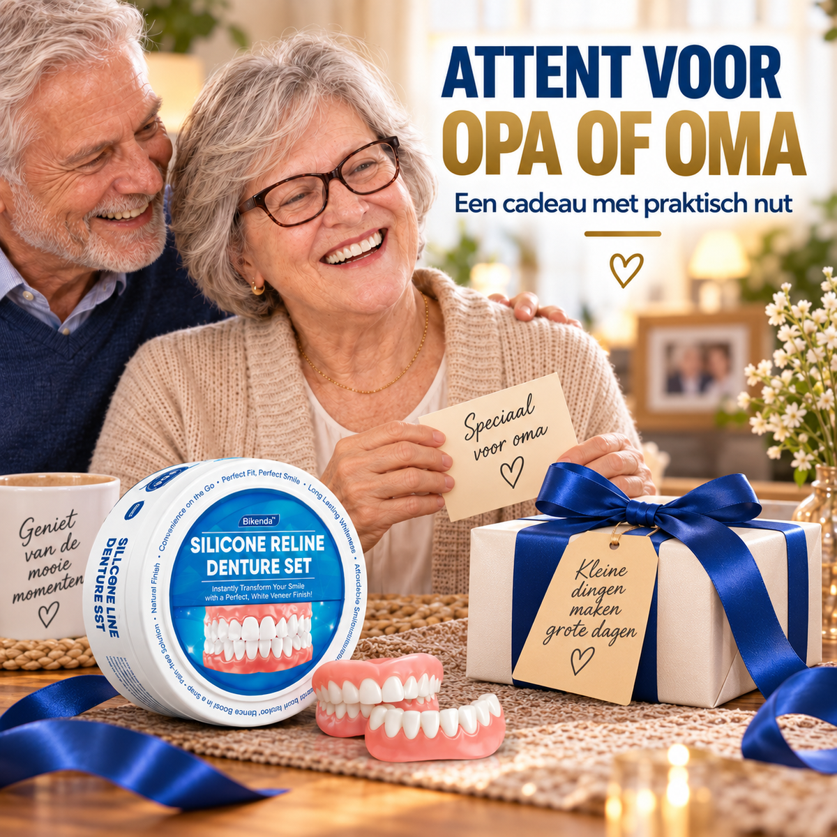 Bikenda | Siliconen Reline-Set – Praktisch Cadeau voor Opa & Oma