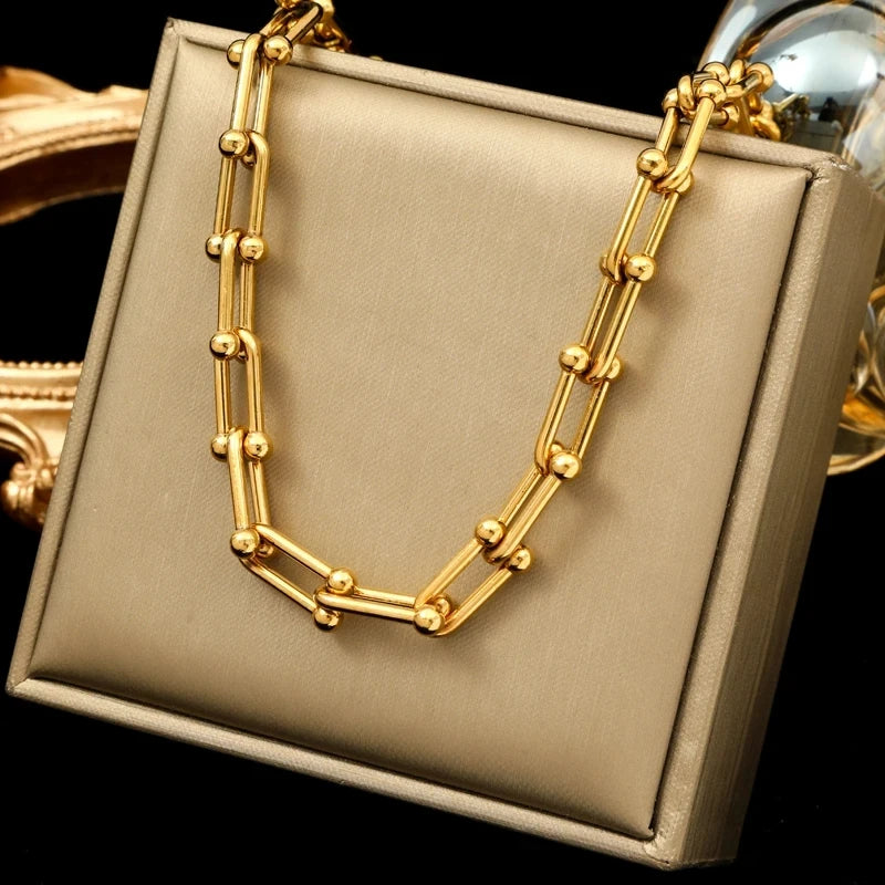Aurielle Gold Link Set | Orntli
