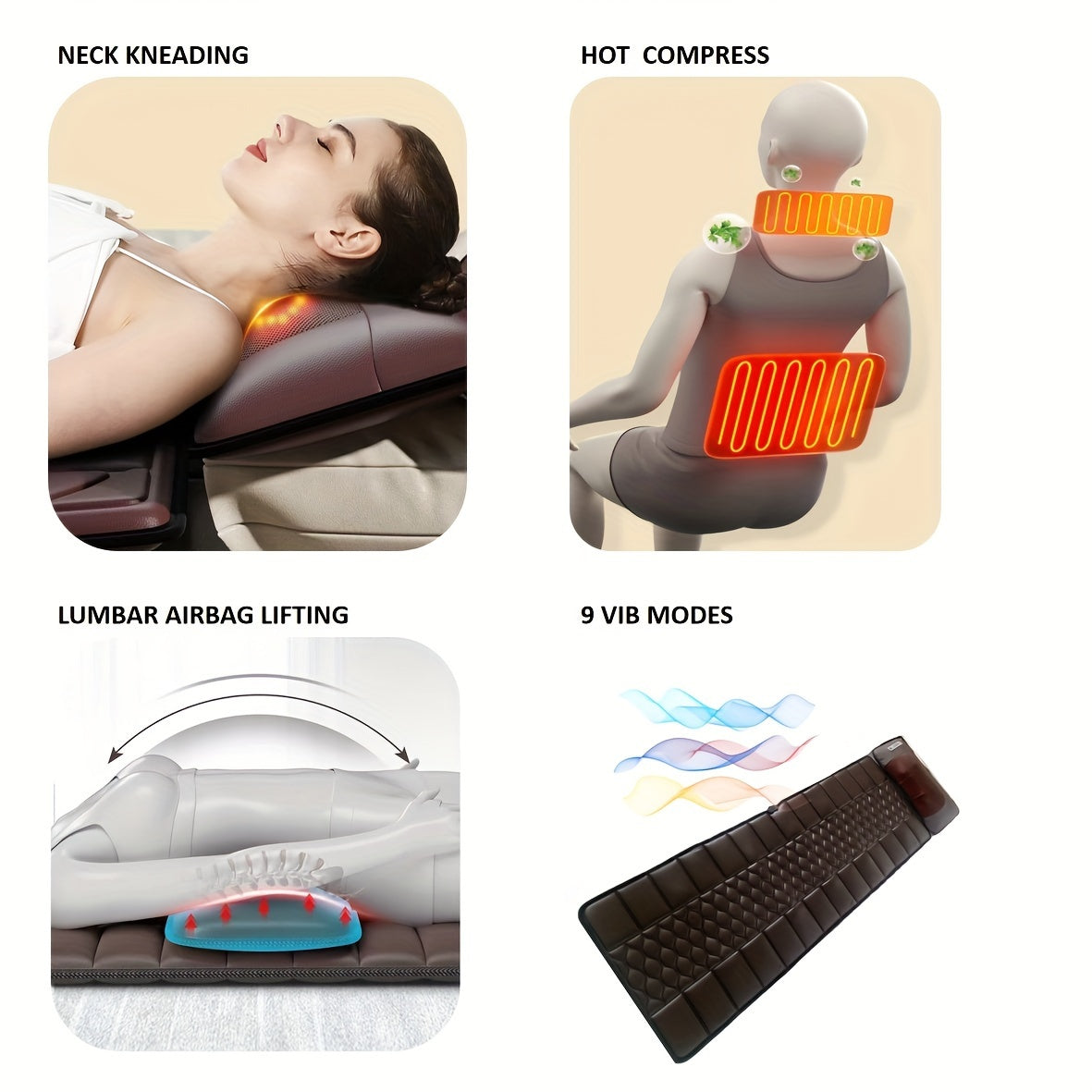 Massage Matras met Volledige Lichaamsmassage – Comfort en Ontspanning in Eén
