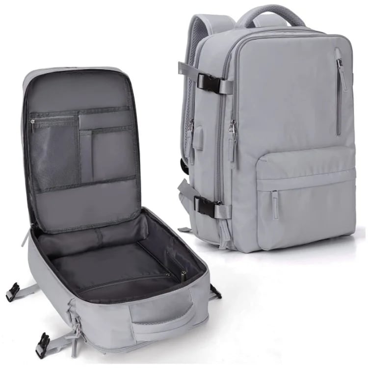 Travelliva Dames Reisrugzak 35 L | Waterdicht & met USB-aansluiting | Anti-diefstal & Schoencompartiment | Voor Wandelen, Dagelijks Gebruik & Reizen