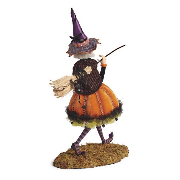 Halloween-Figurine | Handgemaakte Hexendecoratie | Hars