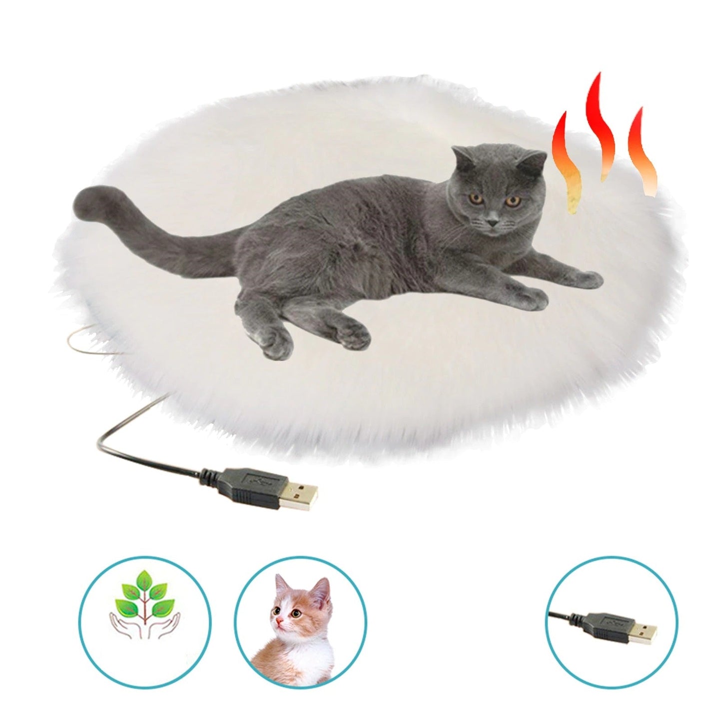 CozyKitty - Draagbare USB Verwarmde Kussen