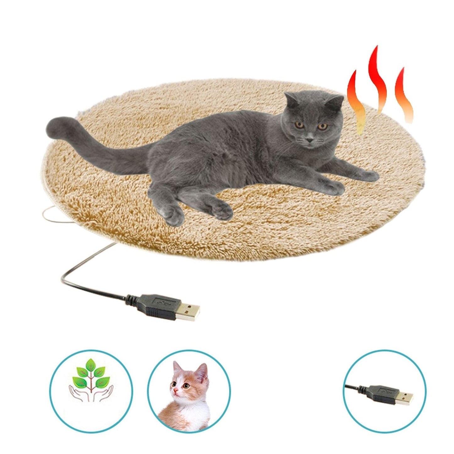 CozyKitty - Draagbare USB Verwarmde Kussen