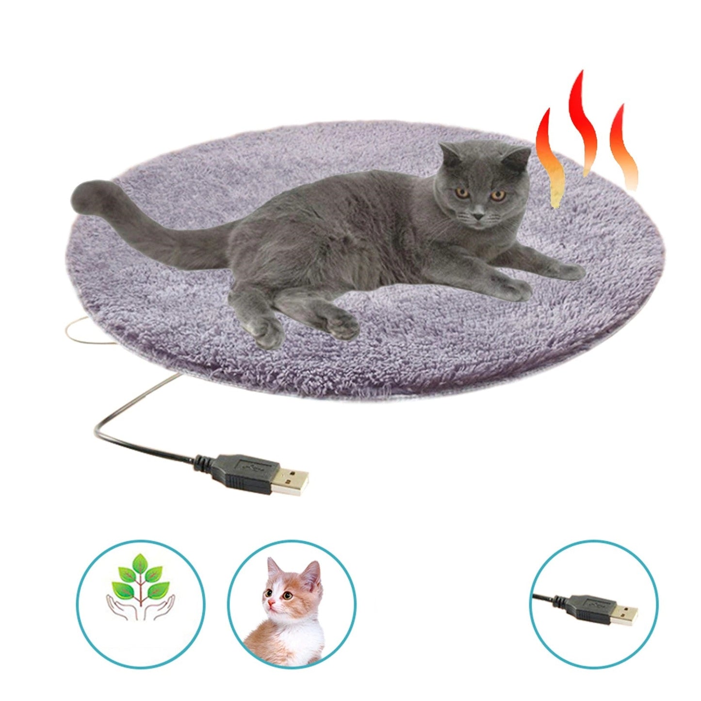 CozyKitty - Draagbare USB Verwarmde Kussen