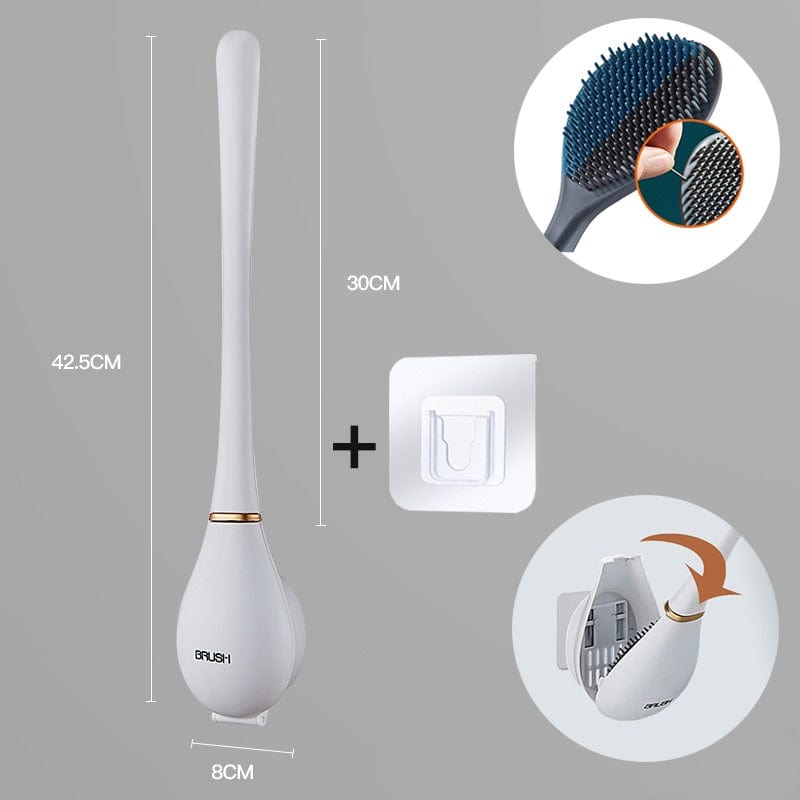 Moderne flexibele siliconen toiletborstel