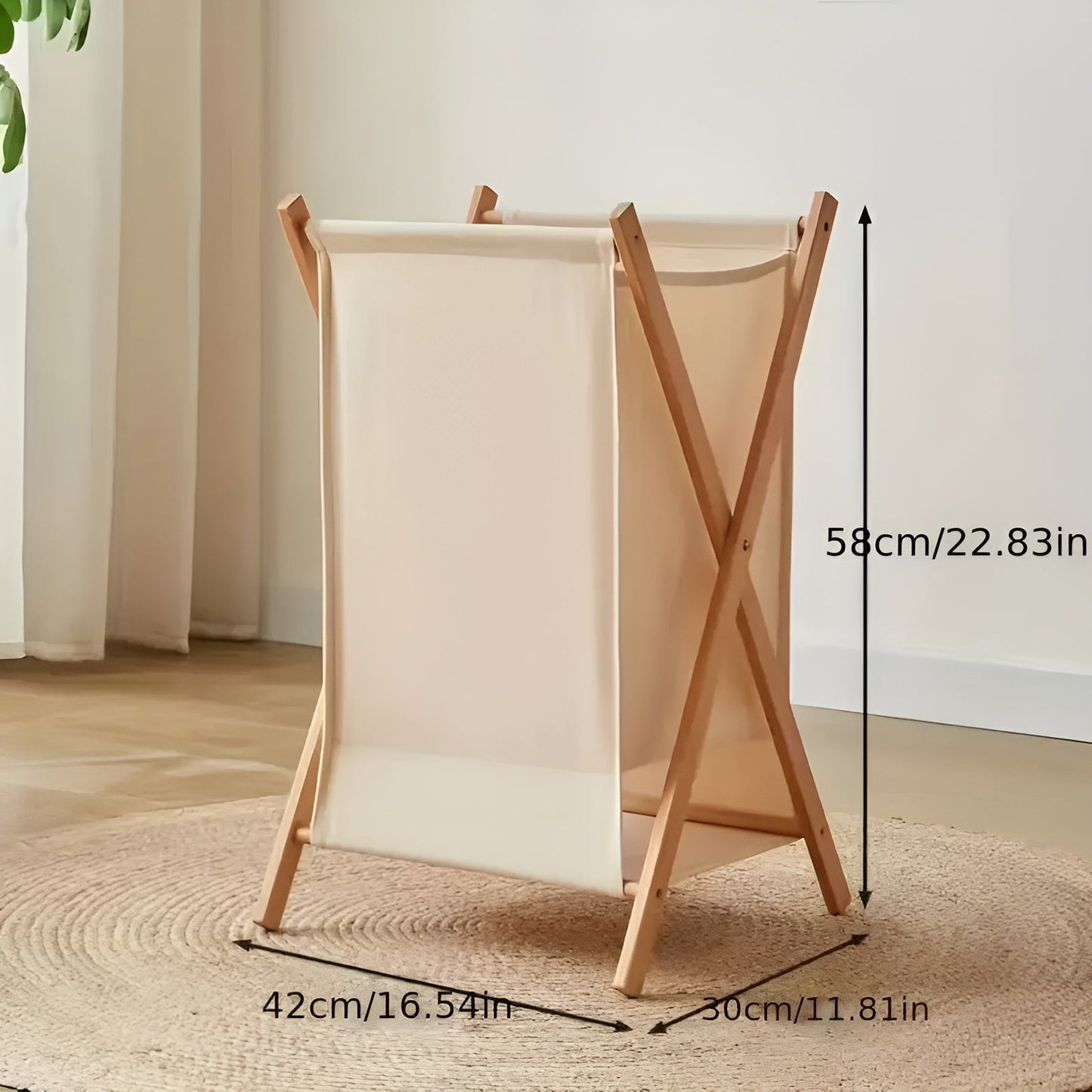 Opvouwbare Wasmand van Hout – Robuust Houten Design | Decoratief en Functioneel