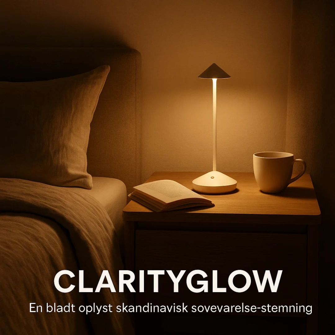 ClarityGlow | Draadloze Tafellamp met Dimbare Verlichting en Waterdicht Ontwerp