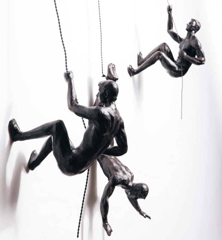 Bergklimmer wandsculptuur – PeakFigures