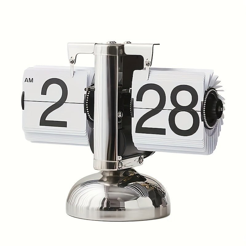 PrestigeFlip Retro Klok | Creatieve automatische flip klok voor woonkamer of kantoor decorati
