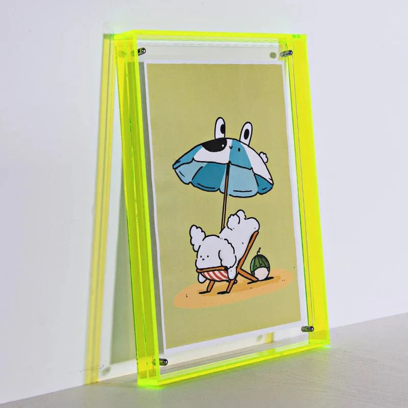 Transparante Acryl Fotolijst | Kleurrijke Minimalistische Designlijst