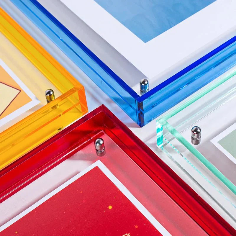 Transparante Acryl Fotolijst | Kleurrijke Minimalistische Designlijst