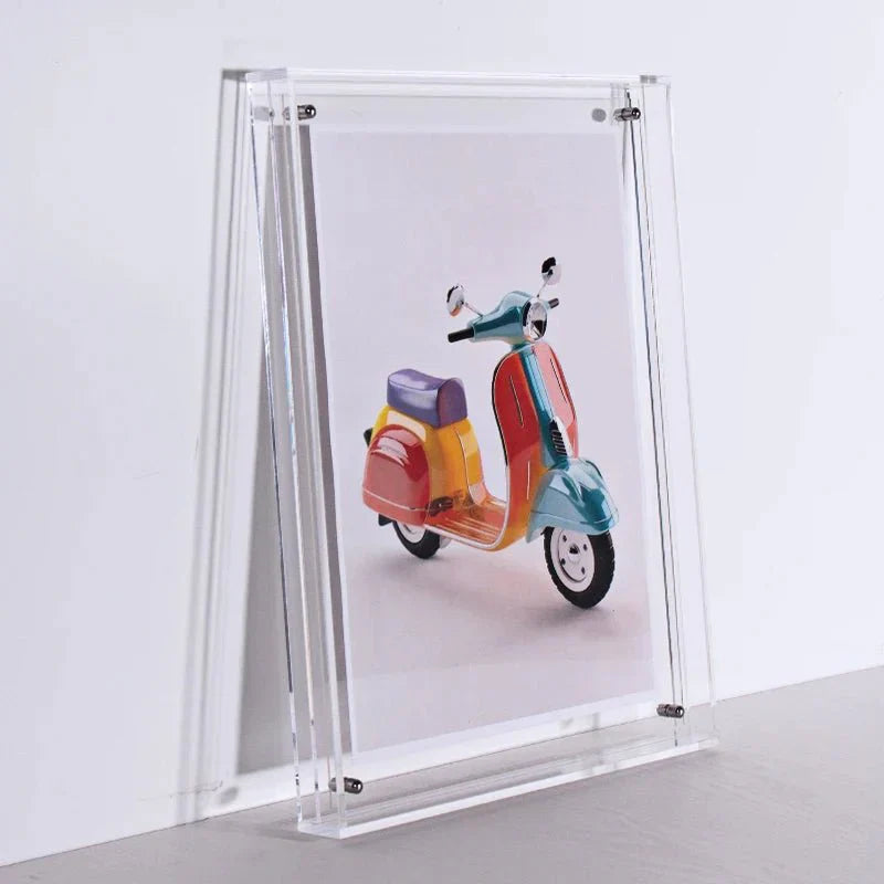 Transparante Acryl Fotolijst | Kleurrijke Minimalistische Designlijst