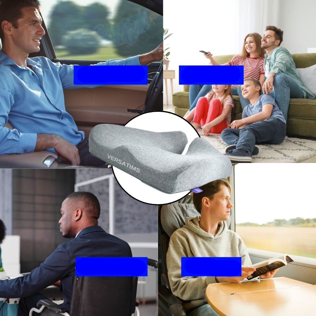 Comfort Lift Rugkussen | Pijnverlichting voor ischias en onderrug Ergonomisch ontwerp voor houdingscorrectie en spierontspanning.