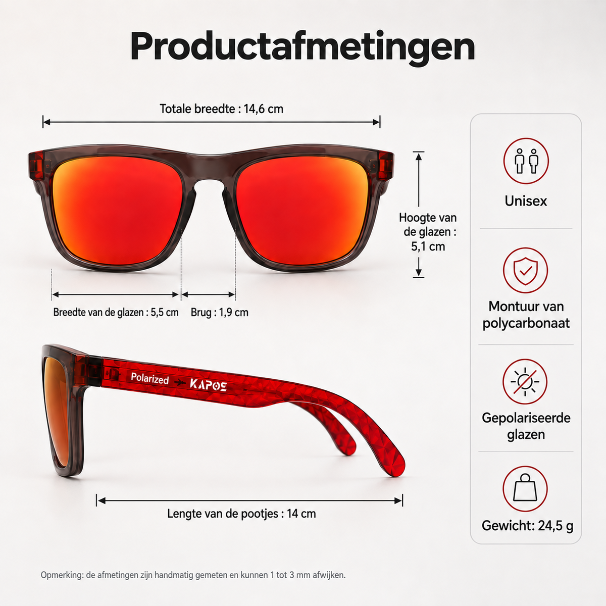 Polariserende zonnebril tegen blauw licht UV400 MetroGuard