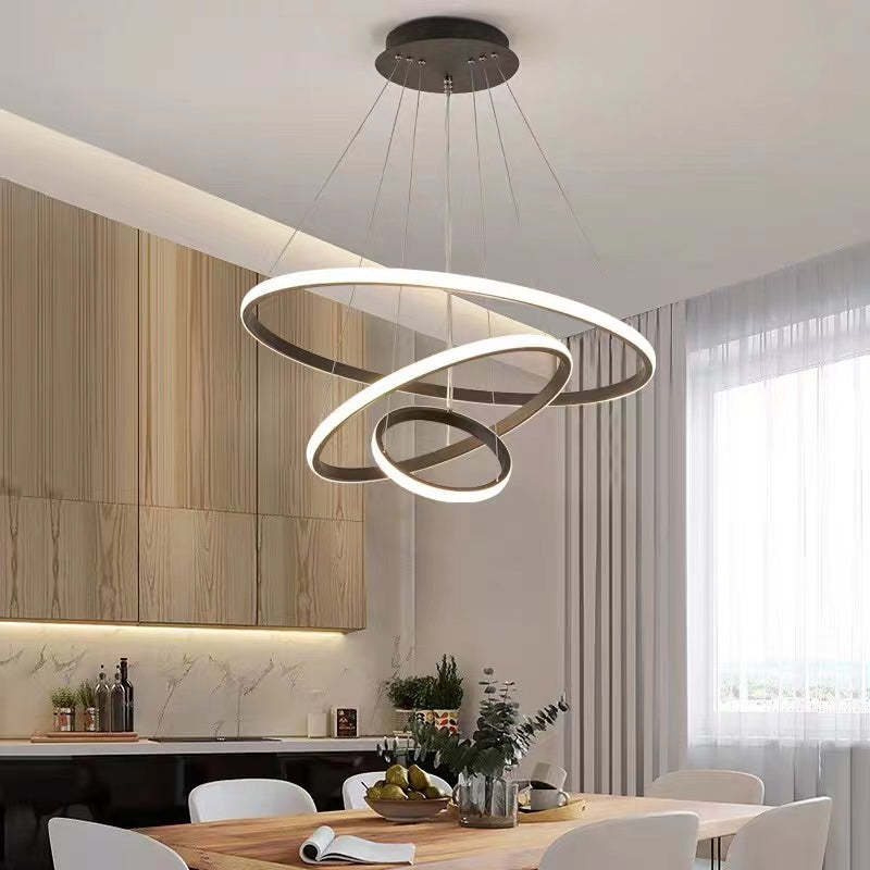Zin Moderne Ring Hanglamp, 2/3/4 Ringen