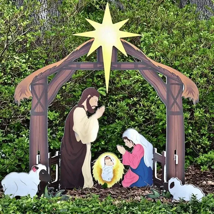 Heilige Nacht Buiten Kerststal Set
