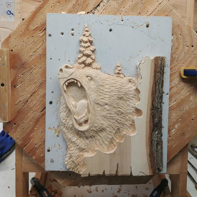 Dieren Houtsnijwerk Wanddecoratie