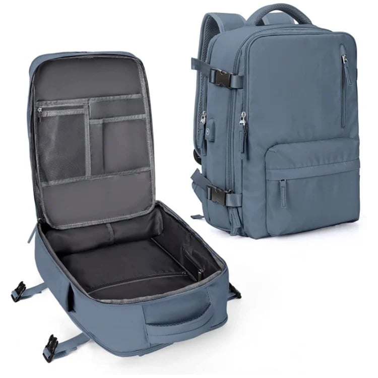Travelliva Dames Reisrugzak 35 L | Waterdicht & met USB-aansluiting | Anti-diefstal & Schoencompartiment | Voor Wandelen, Dagelijks Gebruik & Reizen