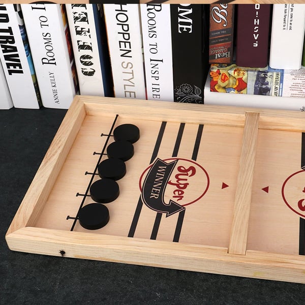 Precisie Puck Battle: Houten IJshockeyspel