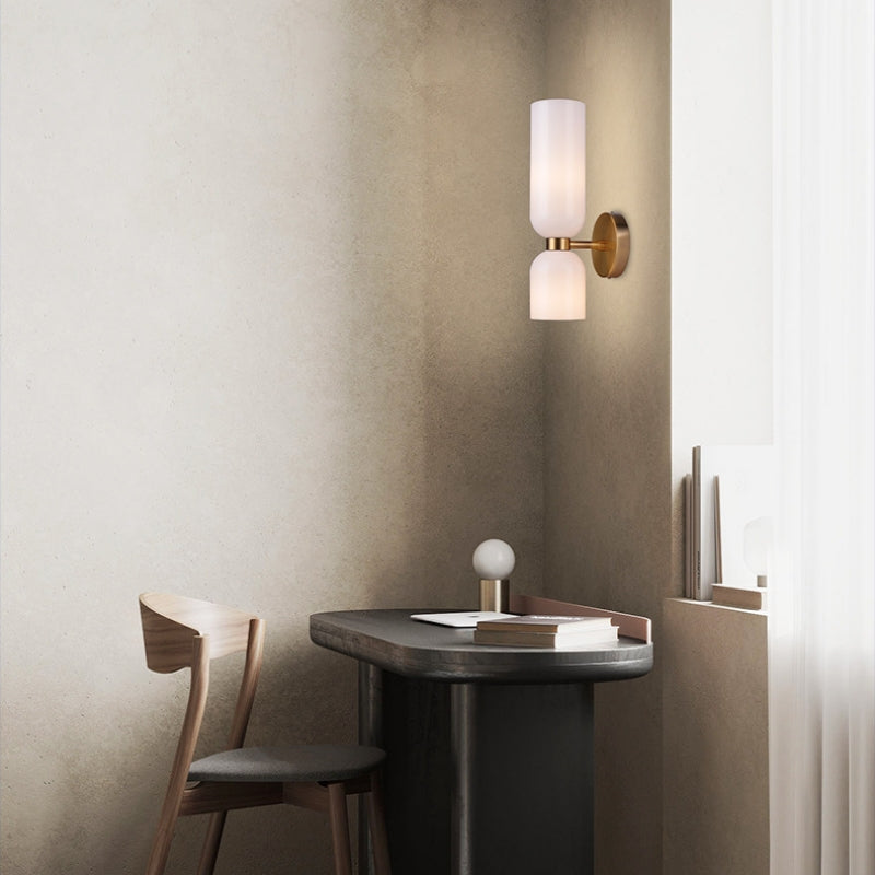 Velora Nordic Dubbele Glazen Wandlamp