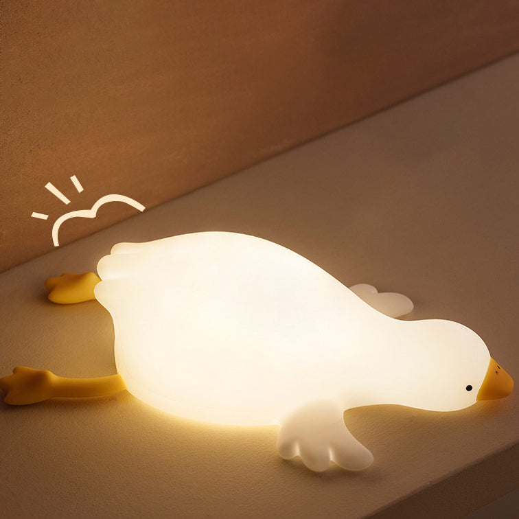 Grote Witte Gans Tap Tap LED Nachtlamp