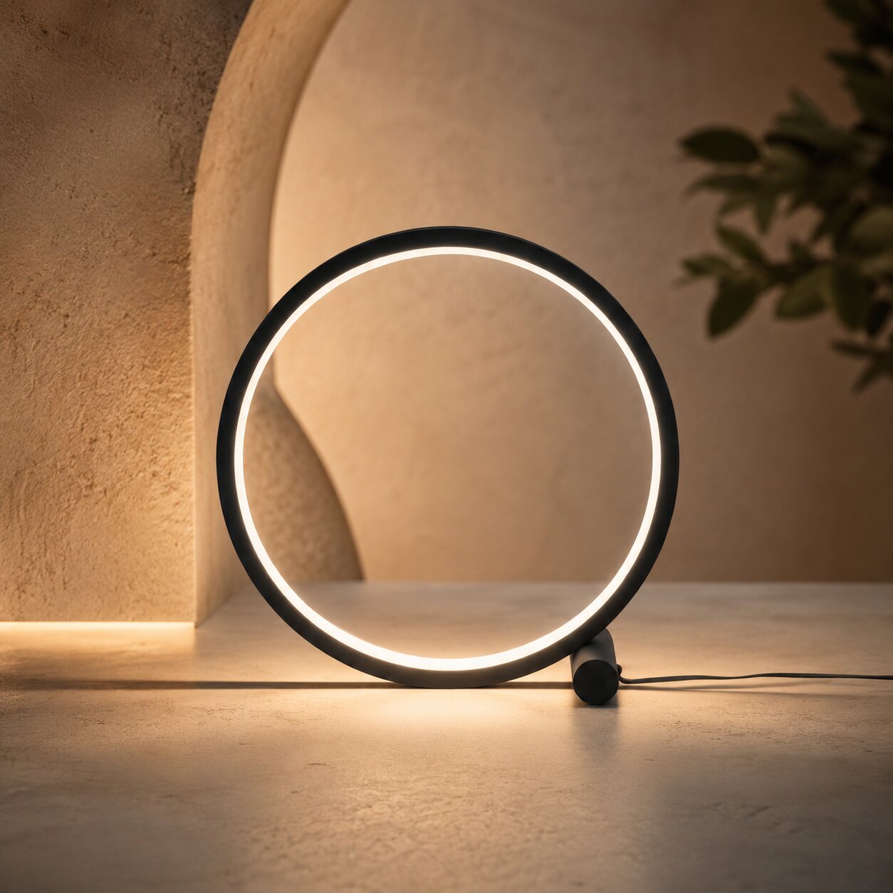Dimbare LED Tafellamp | Moderne Ronde Nachtlamp | Rondschijn