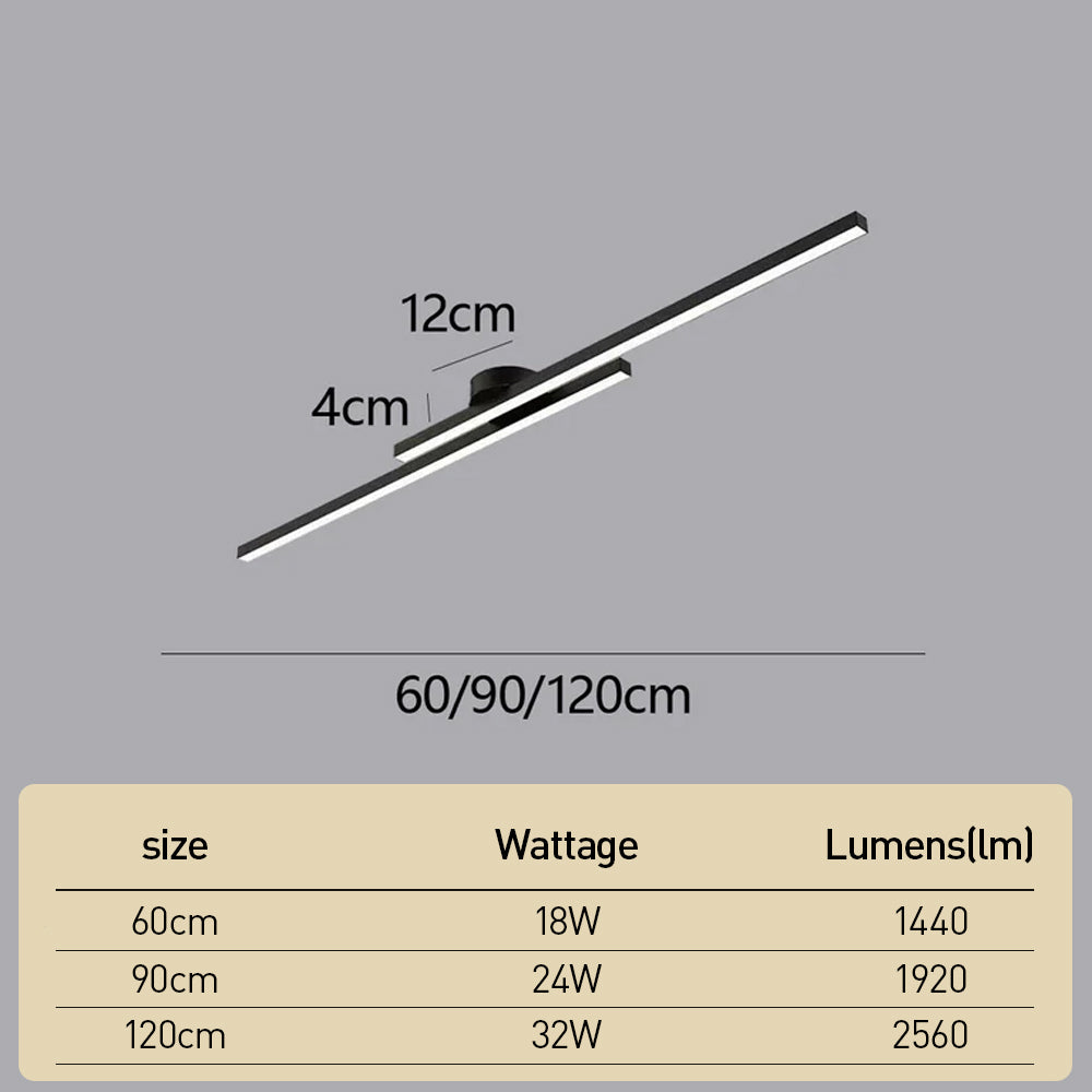 Minimalistische Aluminium LED Plafondlamp Van LumenVale Voor Woonkamers Ontwerp