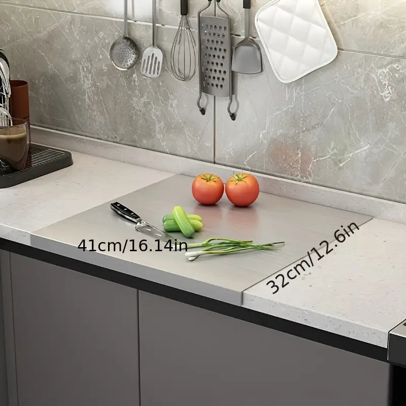 Dubbelzijdige Snijplank van Roestvrij Staal – Hygiënisch en Antislip