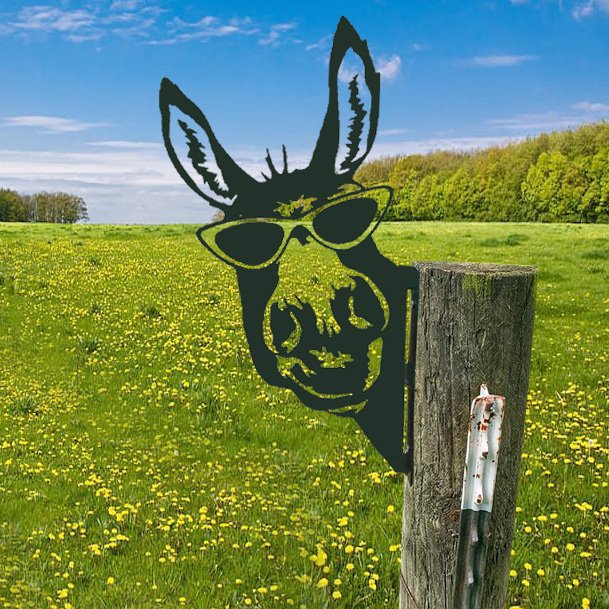Buiten Tuin Boerderij Spionerende Geit Metaal Kunstwerk Binnen Decoratie