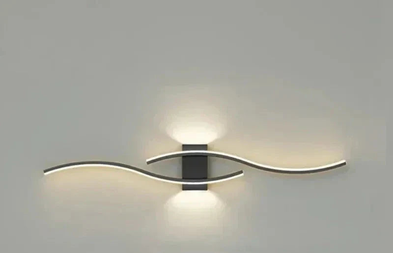 Moderne LED Wandlamp – Golvend Design, Minimalistische Stijl | Brehn