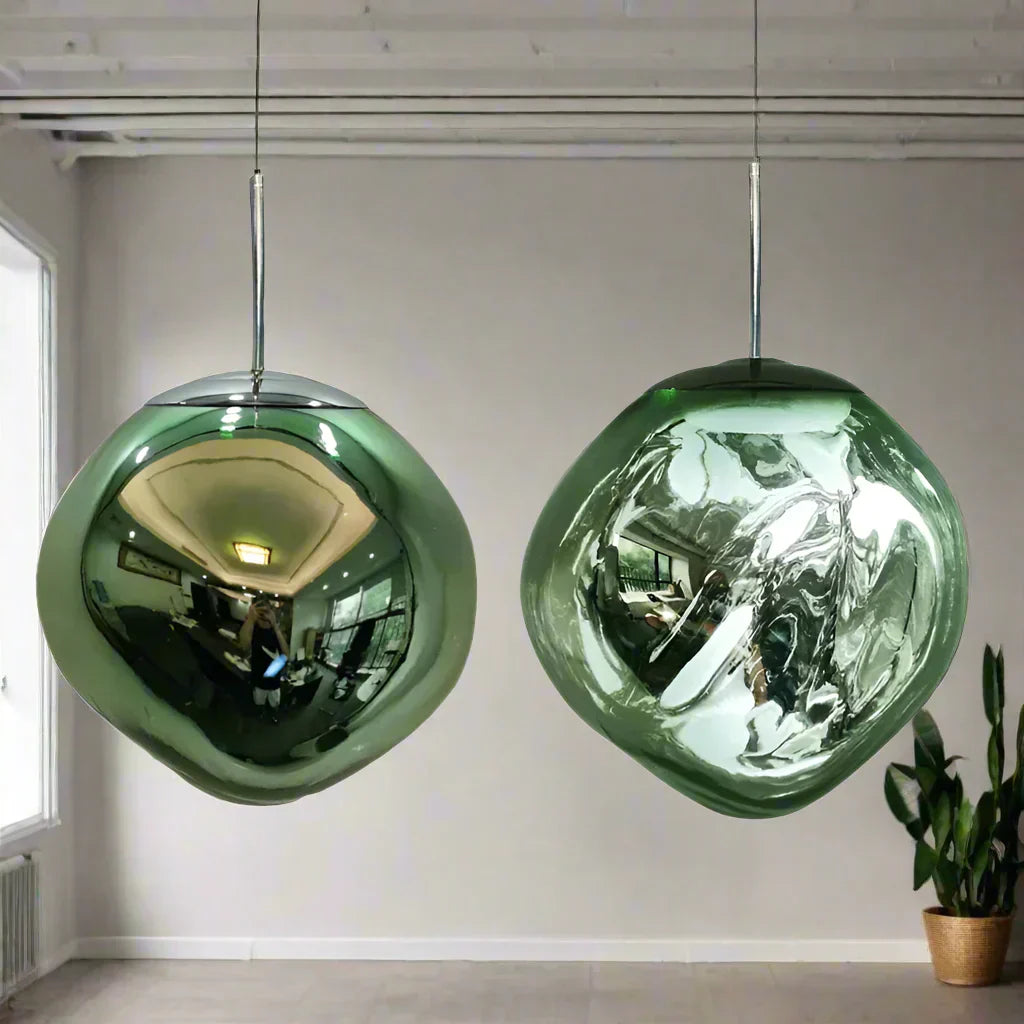 Noordse glazen hanglampen