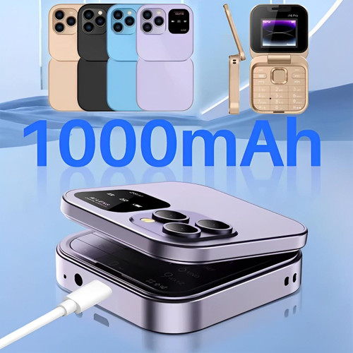 Skanto | Opvouwbare Flip-Telefoon Dual SIM | 1,77" Scherm | 1000 mAh | Micro USB
