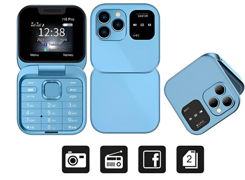 Skanto | Opvouwbare Flip-Telefoon Dual SIM | 1,77" Scherm | 1000 mAh | Micro USB