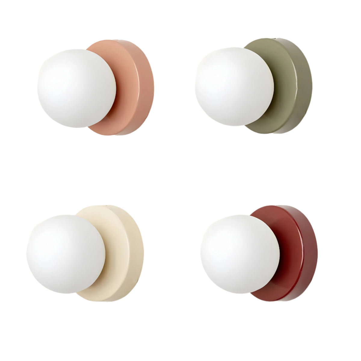 Nordic Rounded Macaron Minimalistische Wandlamp