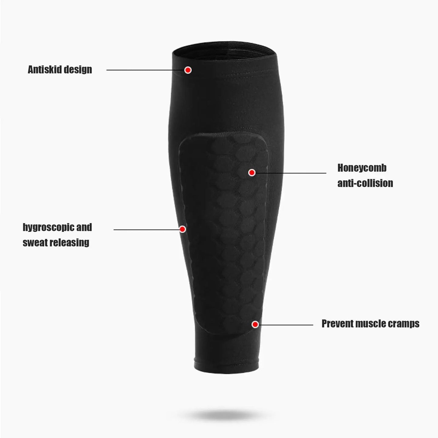 Scheenbeschermers FlexGuard Pro | Schokabsorberend honingraatontwerp | Ademend & Ultralecht