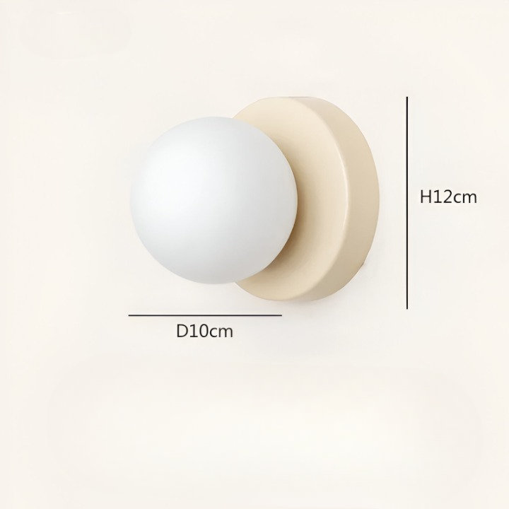 Nordic Rounded Macaron Minimalistische Wandlamp