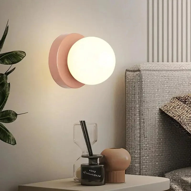 Nordic Rounded Macaron Minimalistische Wandlamp