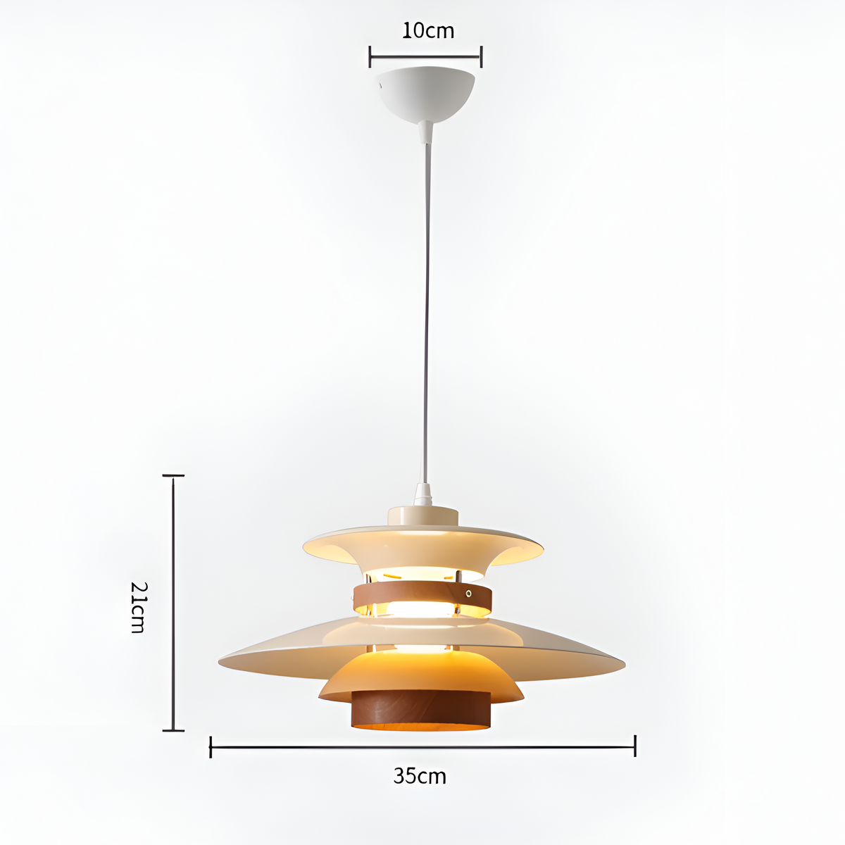 Aurora van Stilte Nordic IJzeren Hanglamp