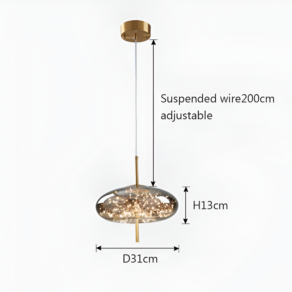 Nordic Luxe Moderne Glazen Hanglamp