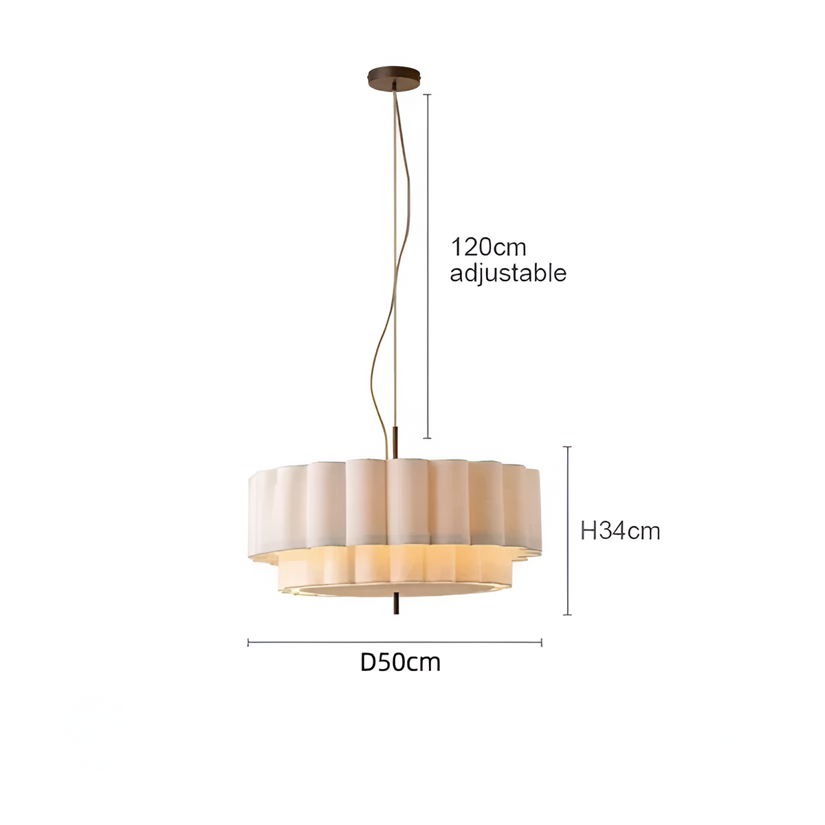 Boho Stoffen Golf Pendant Licht