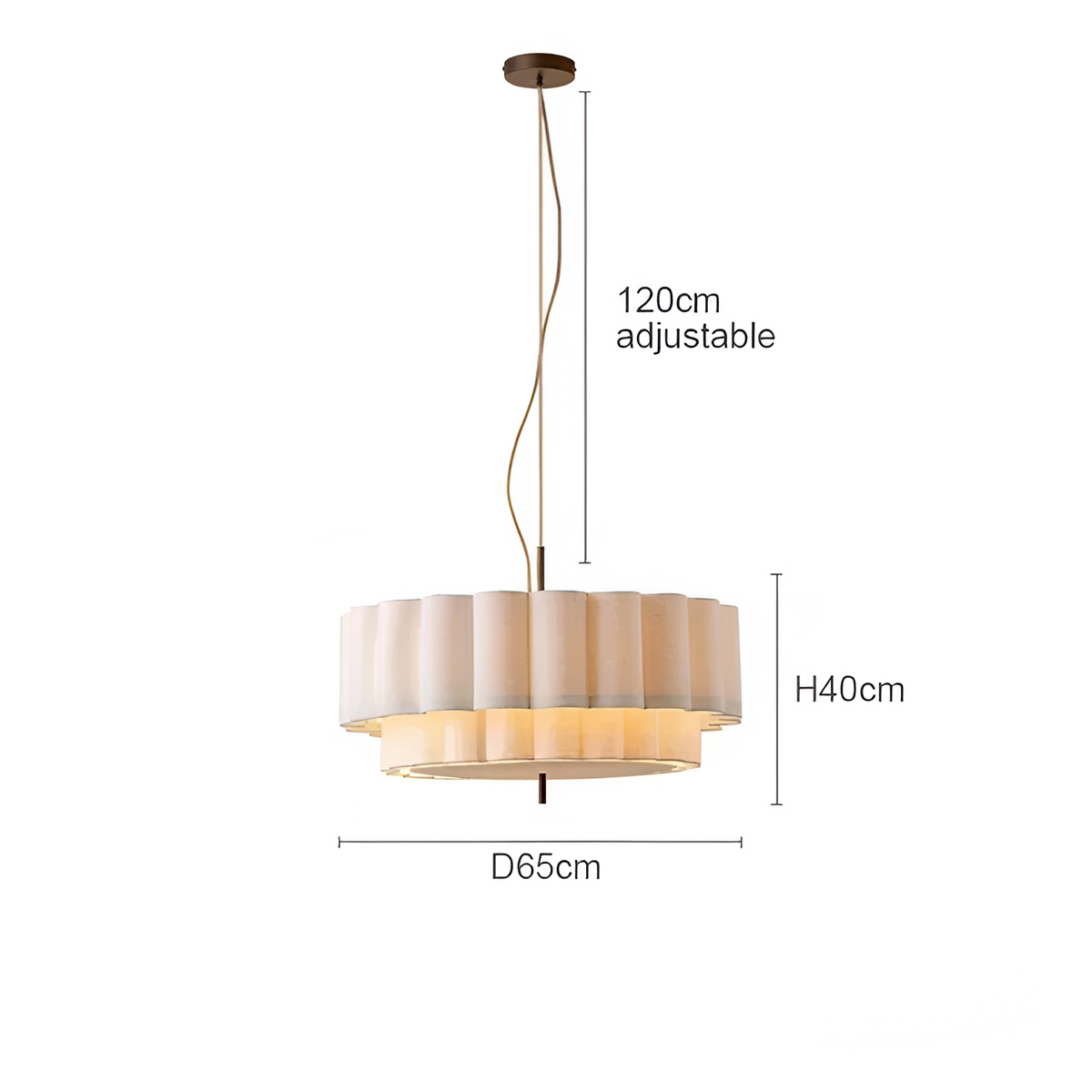 Boho Stoffen Golf Pendant Licht