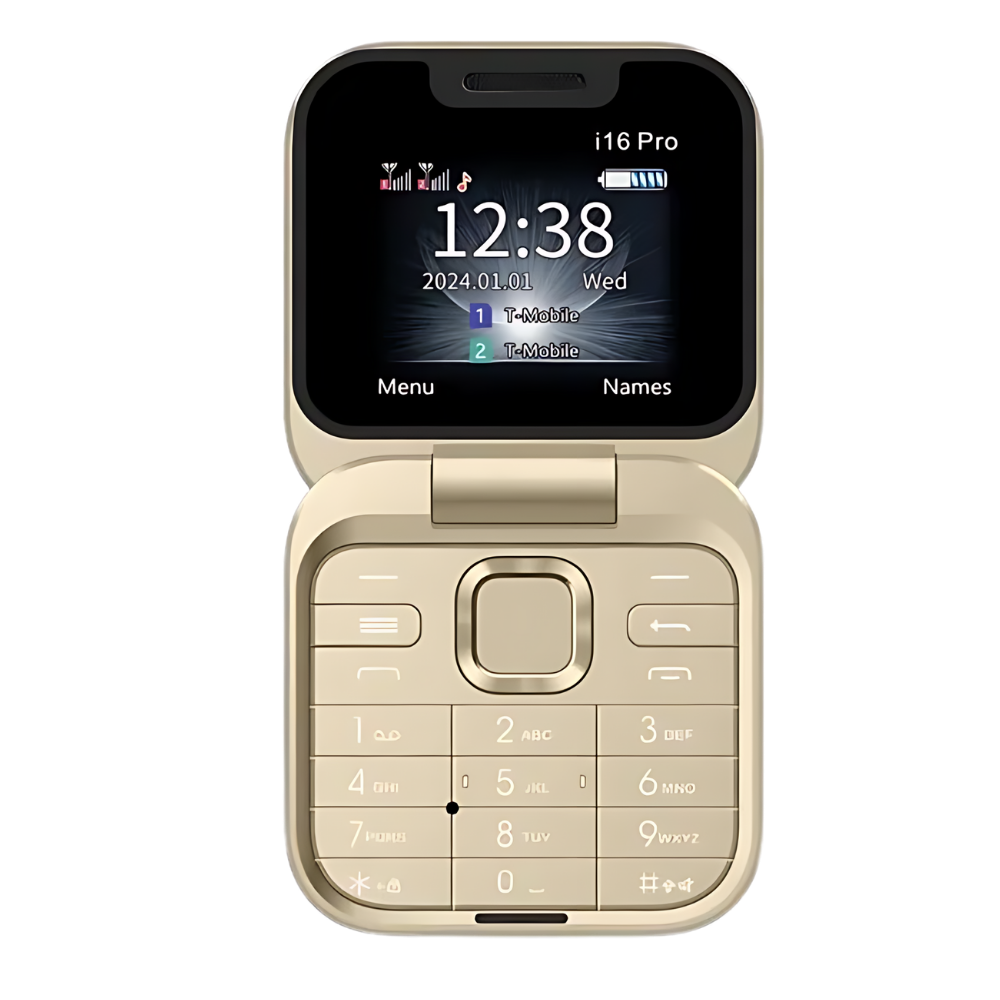 Klein opvouwbare mobiele telefoon met dubbele simkaart