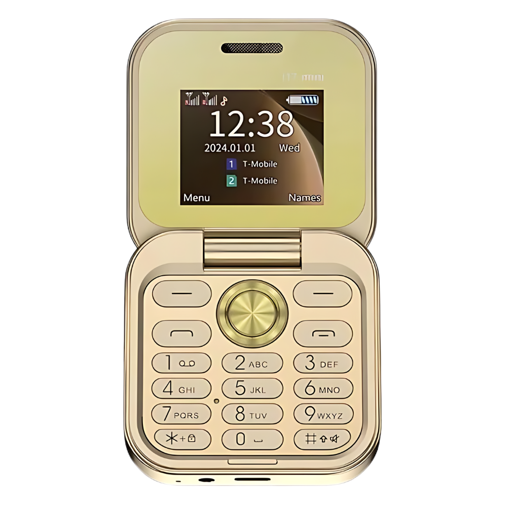 Klein opvouwbare mobiele telefoon met dubbele simkaart