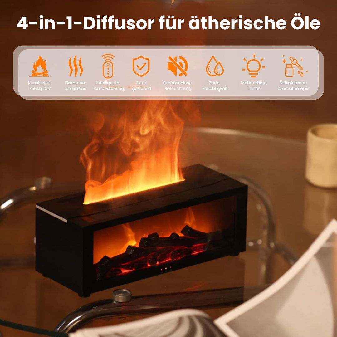 Aroma Diffuser | Elektrische Geurlamp met Vlammenoptiek | GeurVlam