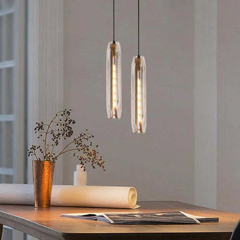 Juni Messing Designer Glazen Hanglamp Rookkleurig