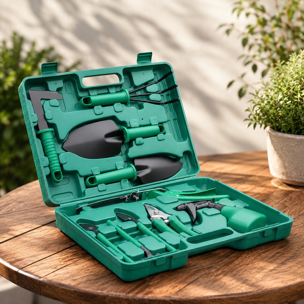RVS Tuin Gereedschap Set met Koffer | TerraVogue