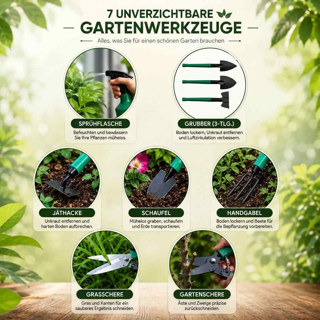 RVS Tuin Gereedschap Set met Koffer | TerraVogue